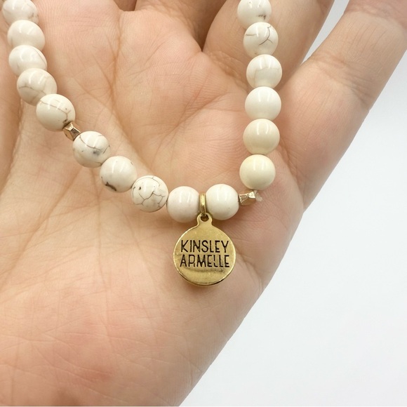 Kinsley Armelle Howlite Gem Beaded Stretch Necklace Wrap Bracelet - Picture 7 of 8